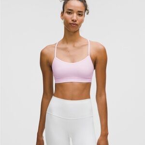Lululemon Flow Y Bra - Light Pink - size 10